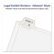 Avery 10-Tab "3" 11 in. x 8.5 in. Allstate Style Preprinted Legal Exhibit Side Tab Index Dividers - White (25/Pack)